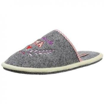 Adelheid Allerbeste Oma Filzpantoffel - zuecos de fieltro mujer, color gris, talla 40/41
