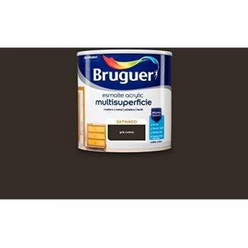 Bruguer Acrylic Multisuperficie Esmalte al agua Satinado Gris Arena 250 ml