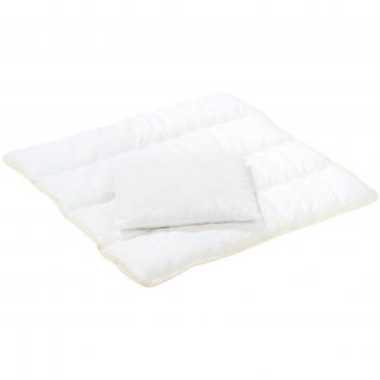 Set de edredón y almohada de microfibra 80x80 cm / 35x40 cm