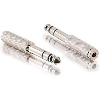 C2G Stereo M/FM Adapter 3.5mm Stereo FM 6.3mm Stereo M Plata - Adaptador para cable