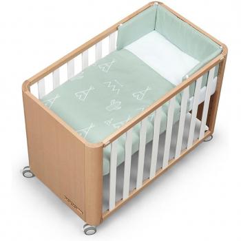 Minicuna/Cuna de colecho Cotinfant Doco Sleeping Wood - Blanco/Natural (50 x 90 cm)