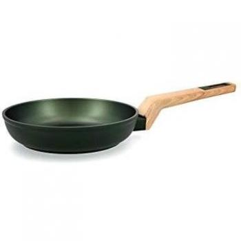 Sartén Quid Baobab Antiadherente Aluminio Forjado Verde/Madera 28 cm Triple Capa