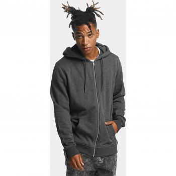 Urban Classics Basic Zip Hoodie - Charcoal Grey, Unisex