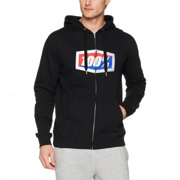 Desconocido 100%Official Zip Hooded Sweatshirt 100% Sudaderas, Unisex adulto, Black, XL