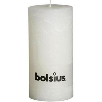 4 x Bolsius Vela del Pilar Rústica 200 x 100 mm Blanco