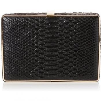 SwankySwans - Cartera de mano de Material Sintético para mujer negro
