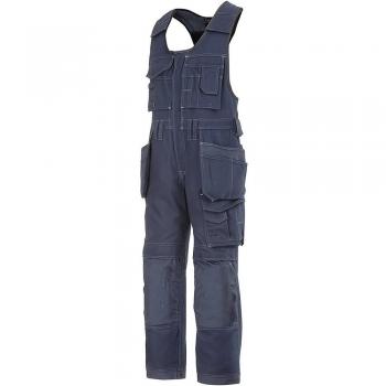 Peto de trabajo unisex Snickers Canvas+ azul marino talla 48 corta