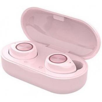 Auriculares inalámbricos Bluetooth 5.0 con reducción de ruido TW60 en color rosa