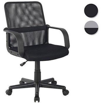 SixBros. Silla de oficina Silla giratoria negro - HLC-1278-2/2103