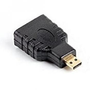 Lanberg Adaptador HDMI-A Hembra a Micro HDMI-D Macho AD-0015-BK