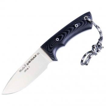Cuchillo de Caza Muela GAVILAN-M con hoja enteriza fabricada en acero MoVa CRYO-T, hoja de 12,5 cm, mango micarta negra