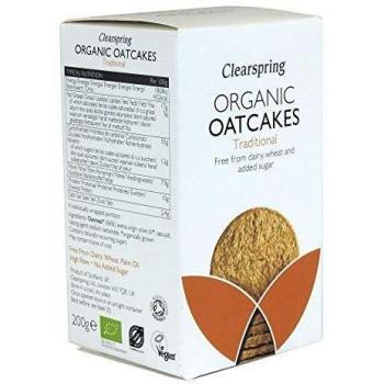 Clearspring Organic Oatcakes - Traditional 150g X 6