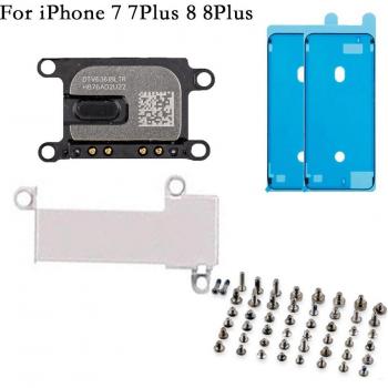 Juego de 4 Auriculares para iPhone 7, 7 Plus, 8 y 8 Plus con Soporte Metálico y Adhesivo de Pantalla, Incluye Tornillos Completos