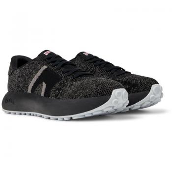 CAMPER Pelotas Athens Men's Sneakers - Black/Grey, Size 43, Cotton Fabric