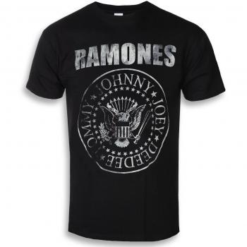 Ramones Men's Distressed Seal Hey Ho T-Shirt - ROCK OFF XXL