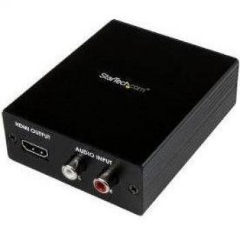StarTech.com VGA2HD2 Componente/VGA a HDMI Convertidor Adaptador con Audio RCA - PC a HDTV - HD15 - 1920x1200/1080p