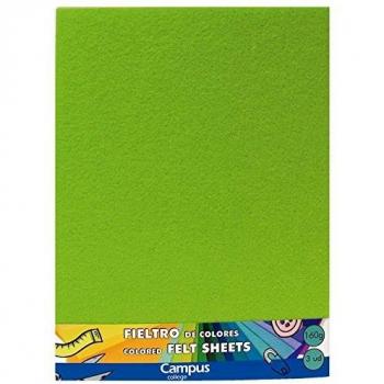 Campus University 630701 - Fieltro de hojas, 235 x 305 mm, color verde claro