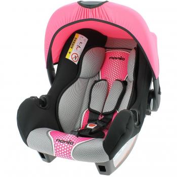 Mycarsit - Silla de coche grupo 0+ de 0 a 13 kg - fabricación 100% francesa - 4 estrellas test tcs - 4 colorido - protecciones laterales - reposa cabeza y asiento acolchados