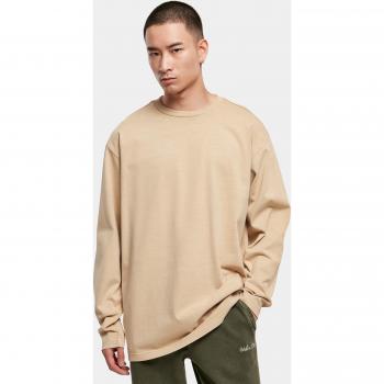 Urban Classics Heavy Oversized Long Sleeve T-Shirt in Union Beige