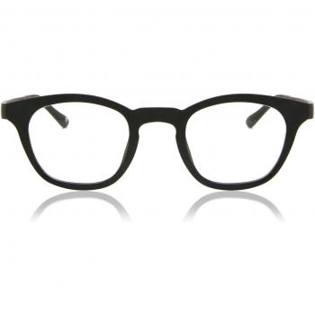 Gafas Anti-Azules Ovaladas con Armazón Completo de Plástico Negro para Hombre - SmartBuy Collection