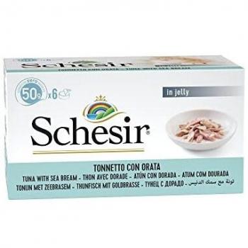 Schesir Gato Adulto Comida Húmeda Atún con Dorada Multipack 6 x 50g
