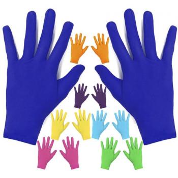Guantes Cortos para Adultos de Color Turquesa