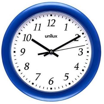 Unilux Rainbow-Reloj de pared, color azul