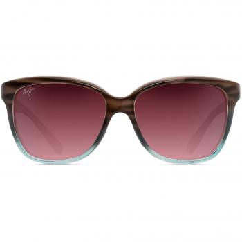 Maui Jim Starfish Polarized Fashion Sunglasses, Sandstone/Blue Frame/Maui Rose Lens, Multicolor female, Size: 56 MM