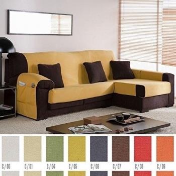 Funda Cubre Chaise Longue Práctica Modelo Helena, Color ROJO