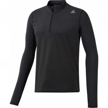 Reebok Re Quarter Zip Sudadera, Hombre, Negro, XS