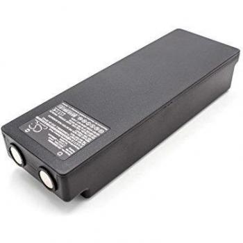 Batería NiMH 2000mAh (7.2V) Compatible con Mando a Distancia Industrial Scanreco BS590, 960, 16131, 790, Cifa, 592 - Negra