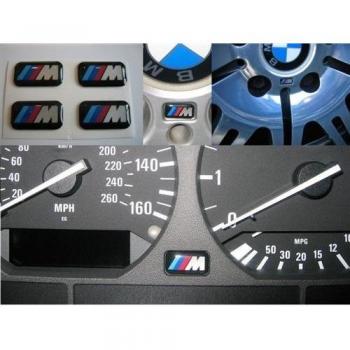 BMW - Lote de 5 pegatinas, diseño de emblema M