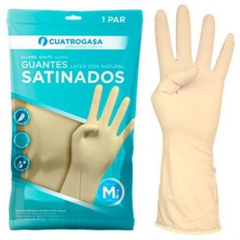 Guantes de látex satinados - Talla S