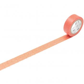 mt Samekomon Kaki Washi Masking Tape Roll - Orange