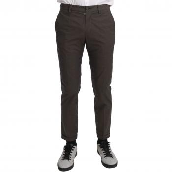 Dolce & Gabbana Brown Casual Mens Trouser 100% Cotton Pants - IT44 | XS
