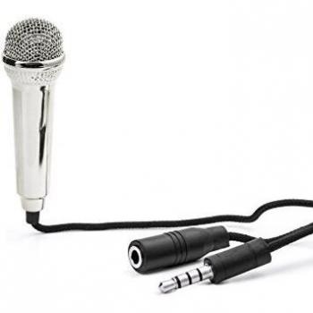 Kikkerland Mini Karaoke Microphone - Silver