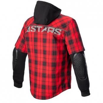 Alpinestars Camisa de Moto MO.ST.EQ Tartan Rojo Llama-Negro, características: diseño tartán en color rojo y negro, fabricada con materiales resistentes para la protección del motociclista, corte ajustado para mayor comodidad