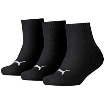 PUMA Kids Quarter Calcetines, Niños, Negro