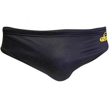 Turbo Basic Black Waterpolo Swim Briefs
