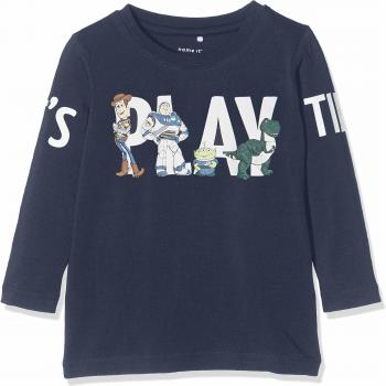 NAME IT Nmmtoystory Tad LS Top Wdi Camisa Manga Larga, Azul Dark Sapphire, 86 para Bebés