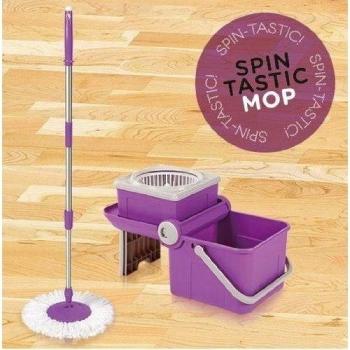 Fregona Giratoria + Cubo Plegable Spin Tastic Mop