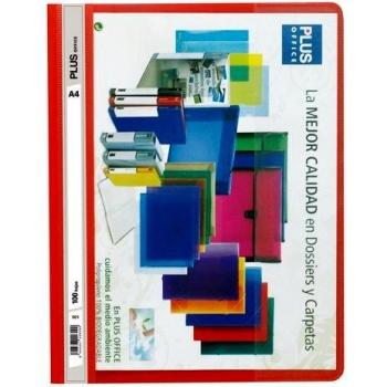 Plus Office Fastener - Dossier, A4, 310 X 240 mm, color rojo