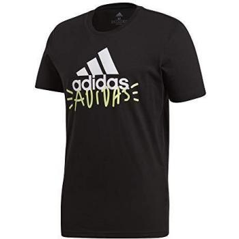 adidas Doodlebasic Bos Camiseta de Manga Corta, Hombre, Black, L