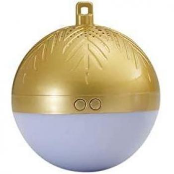 Conceptronic TARIQ01GL Altavoz Portátil Bola de Navidad Dorado Bluetooth 3W Batería 400mAh