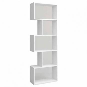 Librería Estantería Neón Blanco Mate 5 Estantes 181x60x25 cm