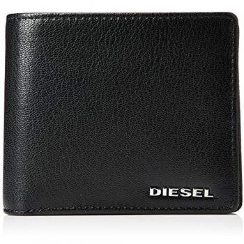 Diesel THESTARTER HIRESH - Cartera para hombre, color negro y naranja, UNI
