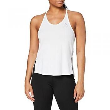 Odlo BL Top Crew Neck - Chaleco de cerámica para Mujer, Mujer, Color Blanco, tamaño Medium