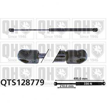 Amortiguador hidráulico de maletero QUINTON HAZELL QTS128779 para MINI 3/5 puertas
