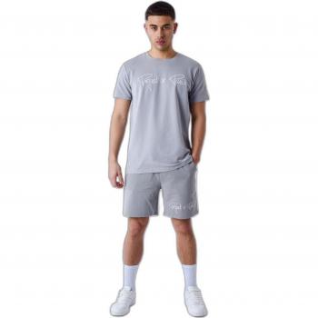 Project X Paris Basic Embroidered Logo Shorts - Light Grey, Size M
