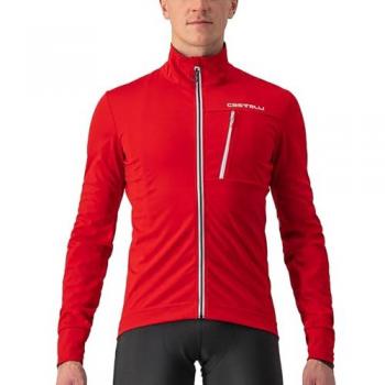 Chaqueta Castelli Go GORE-TEX INFINIUM™ roja plateada - XL